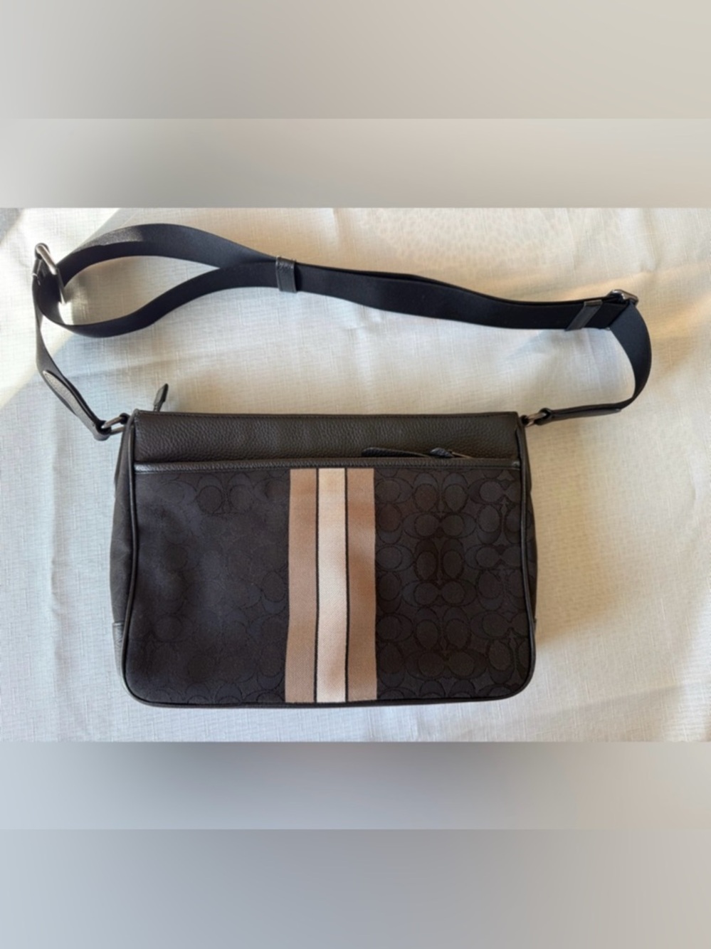 COACH Thompson Crossbody In Signature Jacquard With Varsity Stripe-unisex